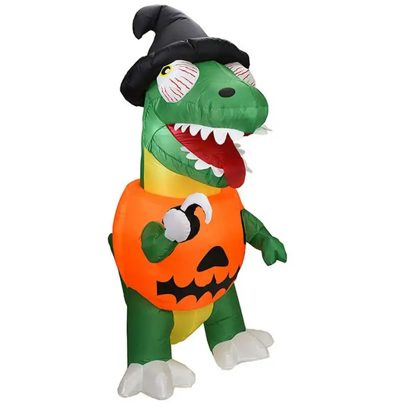 

Halloween Inflatable Outdoor Decorations Pumpkin Dinosaur Blow Up Decoration Lighted Decor And Built-In Led Lights For Garden