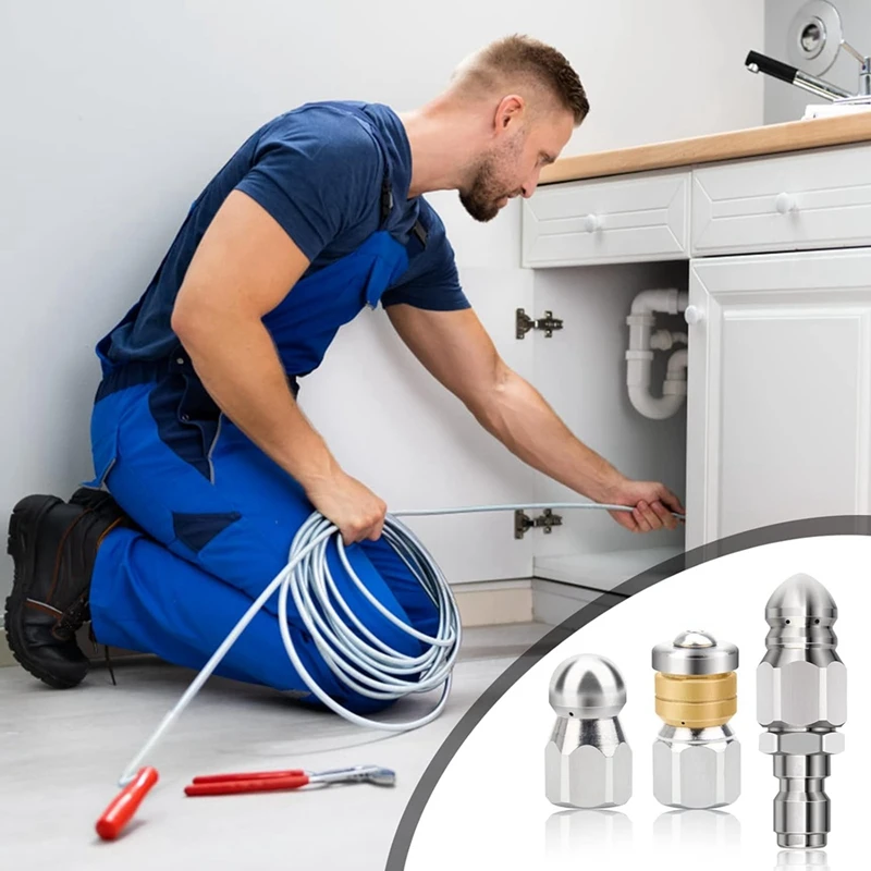 Канализационная Форсунка для мойки высокого давления комплект насадок очистки