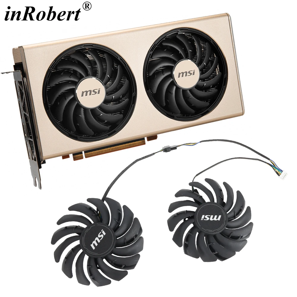 Вентилятор охлаждения для графического процессора MSI Radeon RX5700, 87 мм Вентилятор охлаждения для графического процессора MSI Radeon RX5700, 87 мм