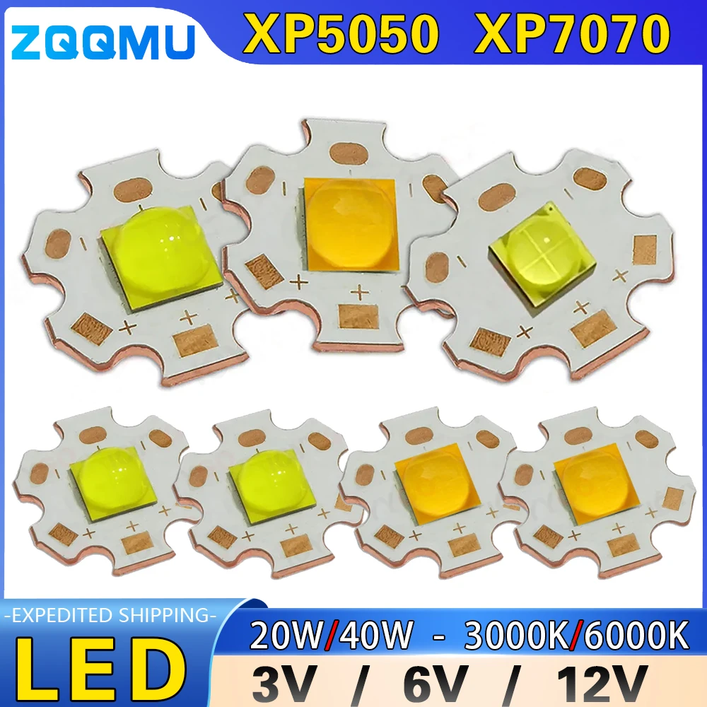 

Светодиодные ламповые бусины XHP70 XHP50 3В 6В 12В
