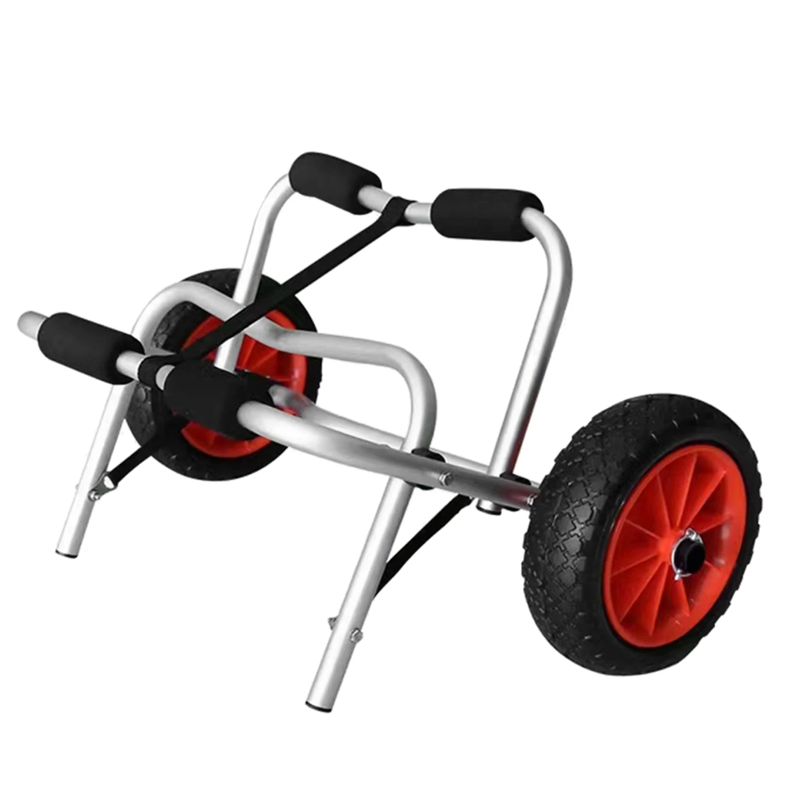 

Foldable Kayak Cart Canoe Dolly Kayak Trolley Transport Carrier with 10 Inch Solid Tires Aluminum alloy Water Sports Trolley