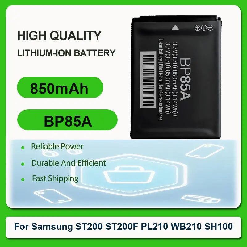 Фото Аккумулятор для Samsung PL150 PL151 ST45 ST50 ST500 ST510 ST550 ST560 ST600 TL90 TL100 TL205 TL210 ST200 ST200F PL210 WB210 SH100 №3