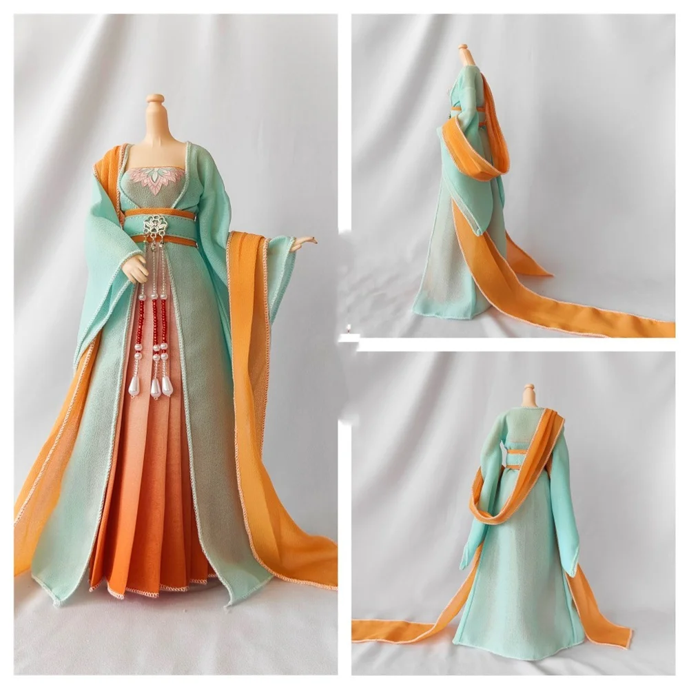 

Customize 1/6 Female Chinese Ancient Classical Hanfu Tradition Hanfu Dress Model for 12inch Action Figure