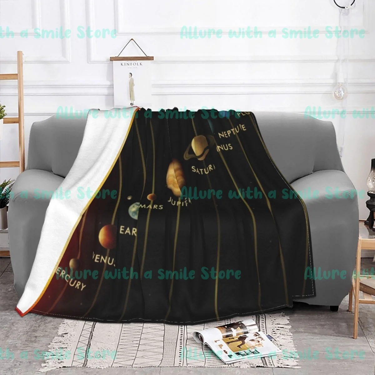 

New nine planets of the solar systemsofa bed blanket super soft warm blanket adult blanket fashion quilt family children bedding