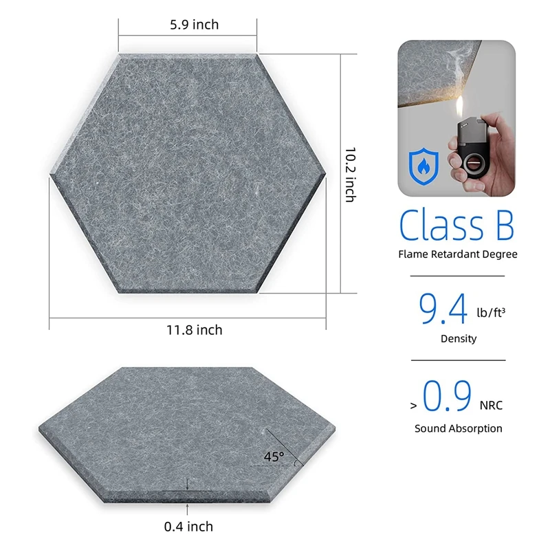 1 комплект самоклеящихся звукоизоляционных пенопластовых акустических панелей
