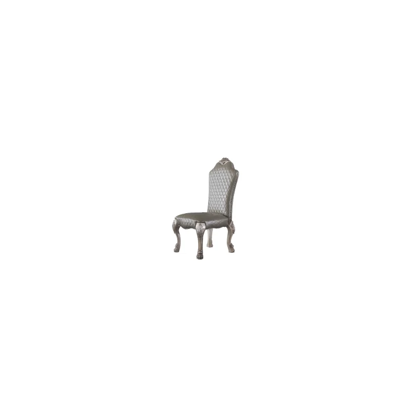 

Dresden Side Chair (Set-2) in Vintage Bone White & PU
