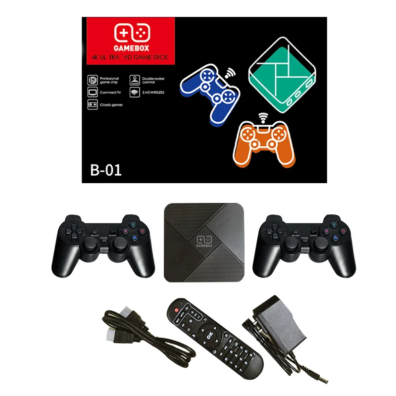 

4K Video Game Console 6000+ Games Retro TV Box Dual System WiFi HD Super Console 50+ Emulator Video Console Game Player
