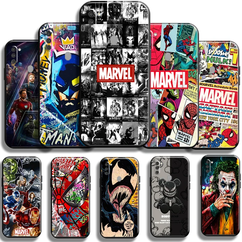 

Marvel Avengers Comics Phone Case For Samsung Galaxy M11 Coque Carcasa Cases Shell Funda Shockproof Cover Soft Black