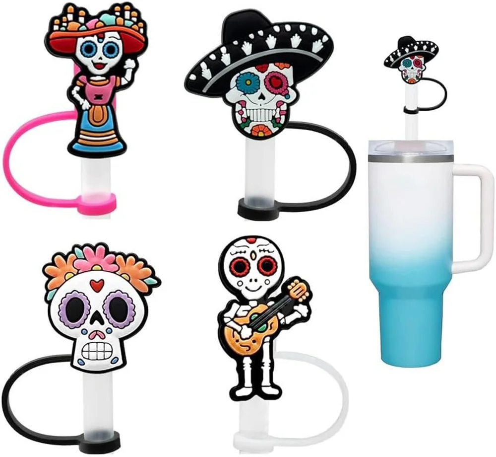 Крышка из силикона 8 мм с изображением страшного призрака черепа на Хэллоуин