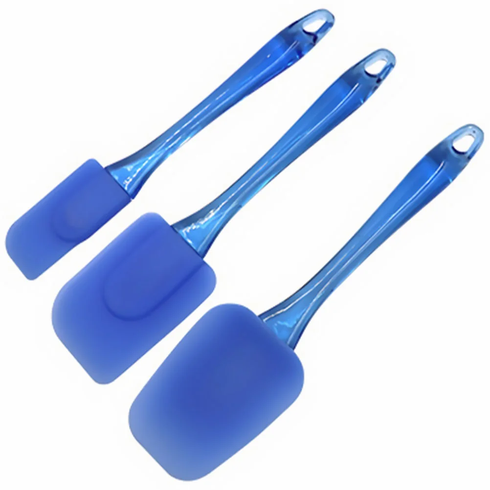 

3 Pcs Baking Spoon Silicone Spatulas Baking Scraper Cake Scraper Scraper Three-Piece Set Silicone Cream Spatula