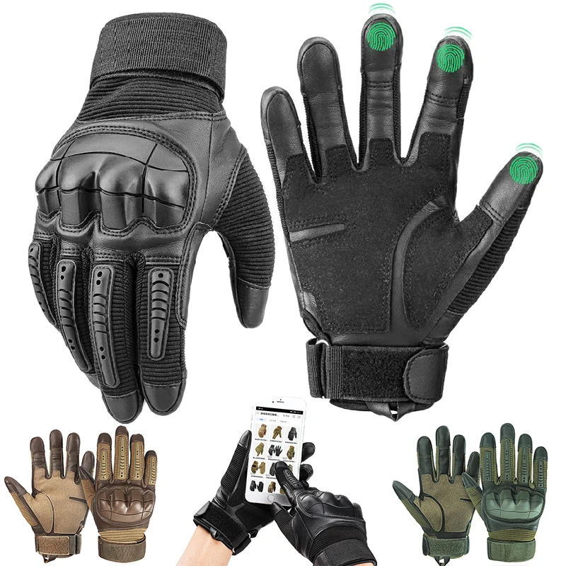 

Tactical Gloves Riding Motorcycle Touch Screen Adult Gloves Full Finger Sports Outdoor Mountaineering Protective Non-Slip Gloves