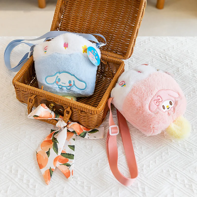 Sanrio Kawaii My Melody Cinnamoroll мороженое зимняя новая Индивидуальная сумка-мессенджер для
