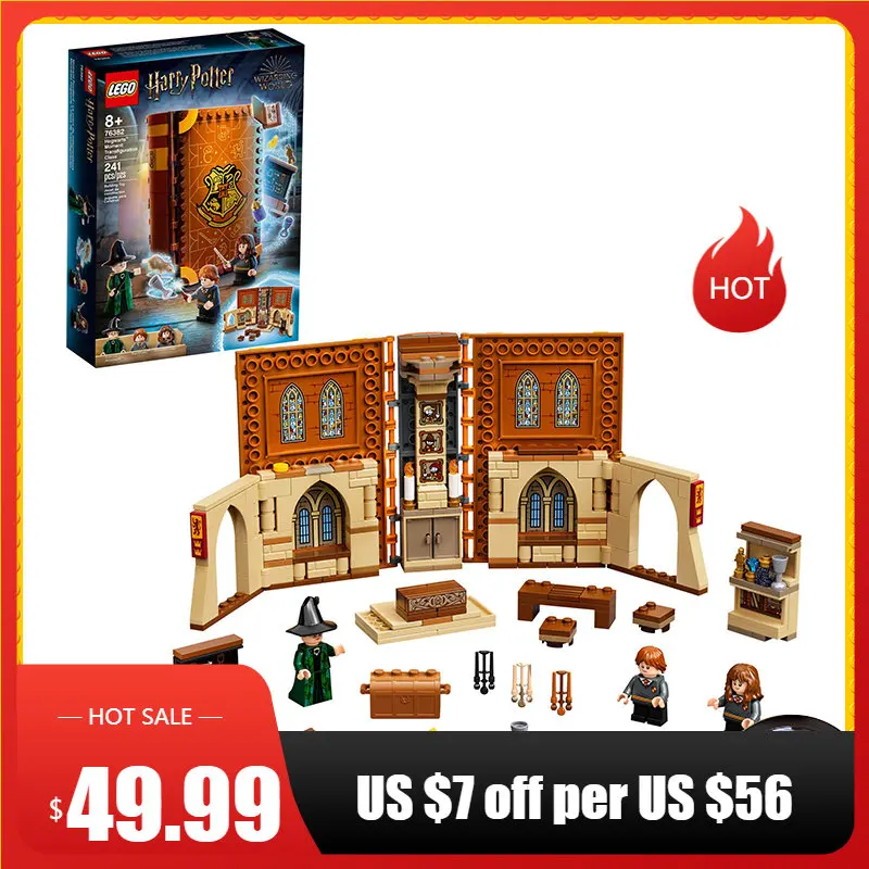 

LEGO & Harry Potter Hogwarts Moment: Transfiguration Class 76382 Professor McGonagall Room; Collectible Playset (241 Pieces)