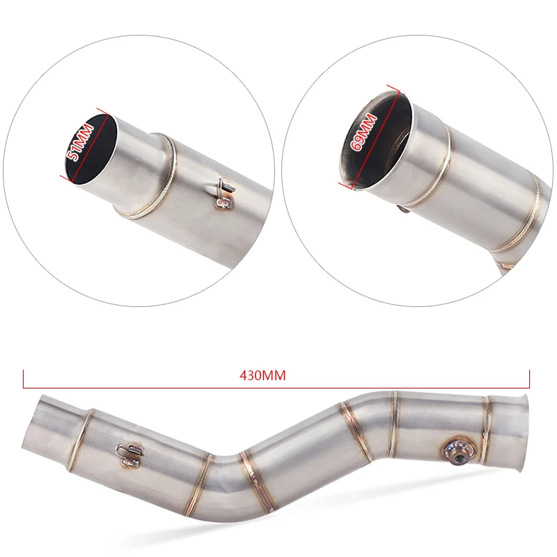 Slip On For Yamaha YZF1000 YZF R1 2009 2010 2011 2012 2013 2014 Motorcycle Exhaust Muffler Escape Full System Middle Link Pipe |