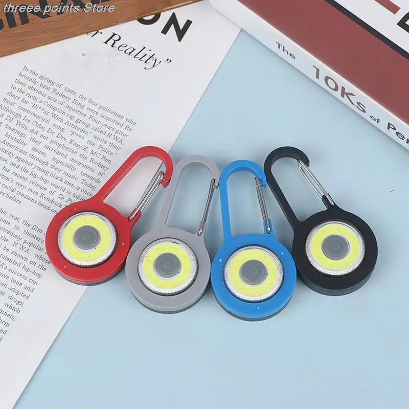 

1 шт., портативный светодиодный фонарик с карабином