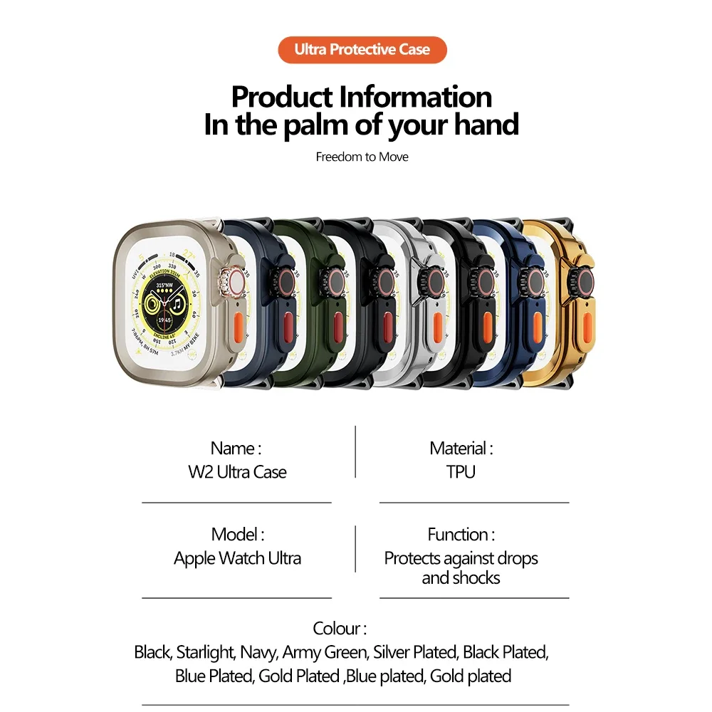 Гальваническое мягкое покрытие для планшетов Apple Watch Ultra 2 49 мм матовый защитный