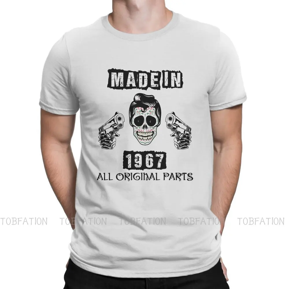 

All Original Parts Men's TShirt Made In 1967 Distinctive T Shirt Original Sweatshirts Hipster