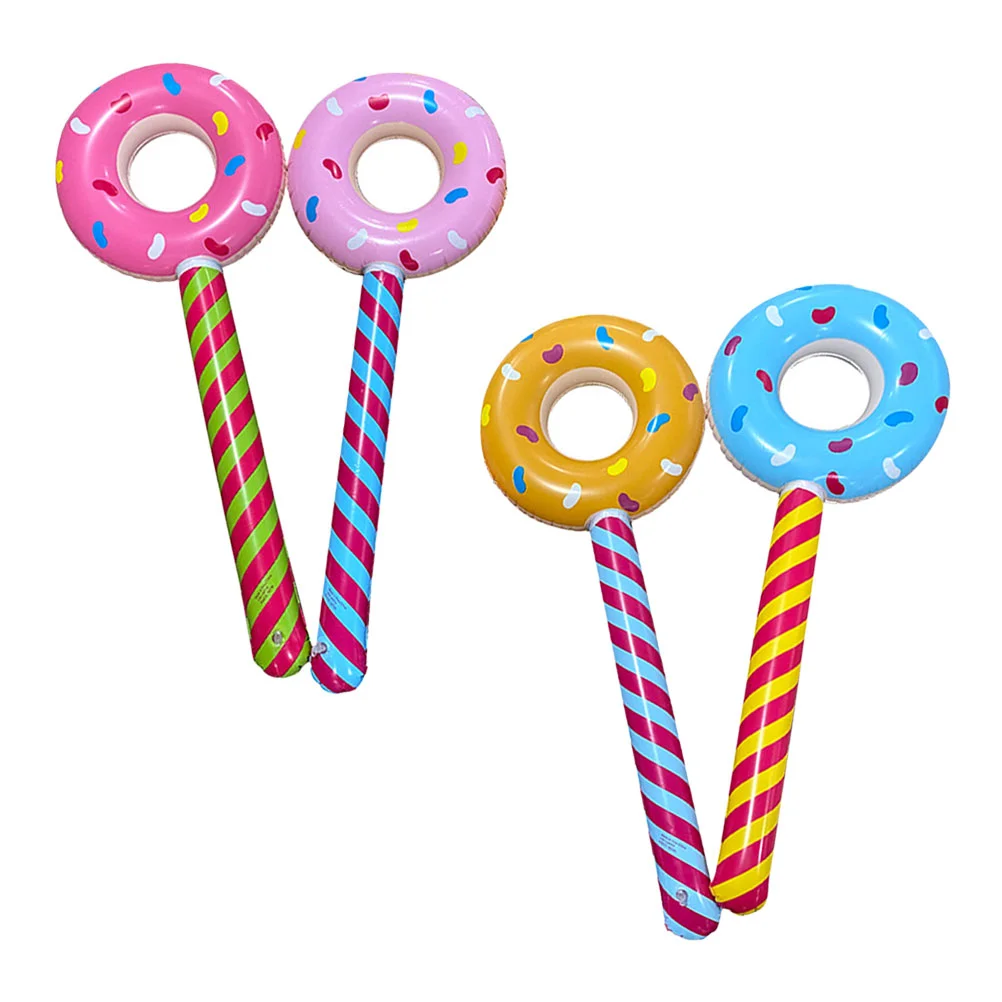 

Party Inflatable Donut Lollipop Pool Birthday Candy Supplies Balloons Decorations Floats Props Dessert Blow Up Kids Lollipops