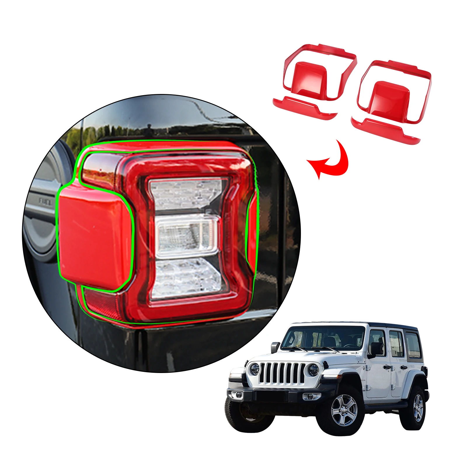 

Комплект аксессуаров для наружного и заднего фонаря JEEP WRANGLER 2018