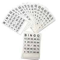 60pcs bingo card game for fun intellectual development games family party adults and kids board game entertainment
