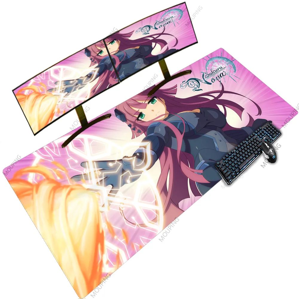 Сакура геймером украшение гаджет мышь настольный коврик розовые коврики очень