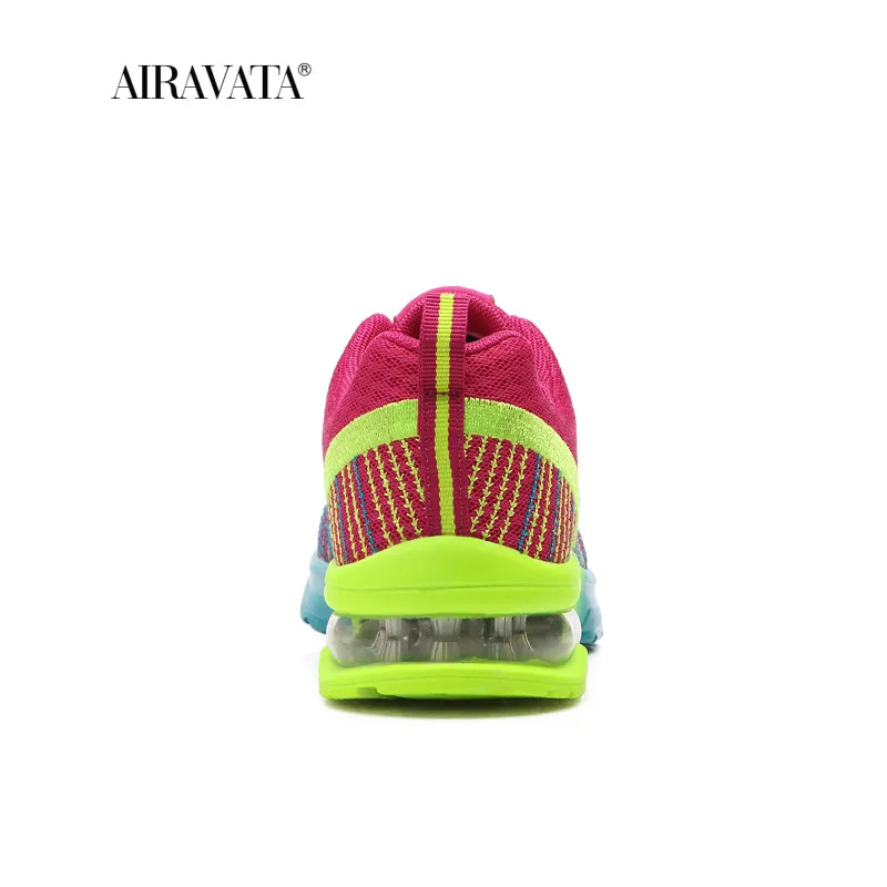 Women's Sneakers Air Cushion Soft Bottom Running Shoes Outdoor Mesh Breathable Tennis Shoes  Lace Up Ladies