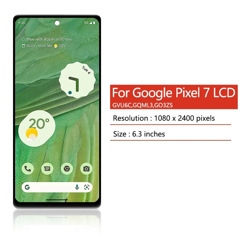 6 3-дюймовый TFT-дисплей для Google Pixel 7 GVU6C GQML3 GO3Z5 дигитайзер сенсорного экрана с