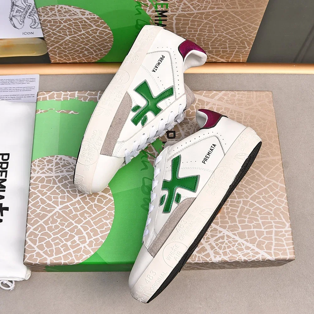 PREMIATA/мужская легкая роскошная простая модная спортивная обувь в стиле ретро