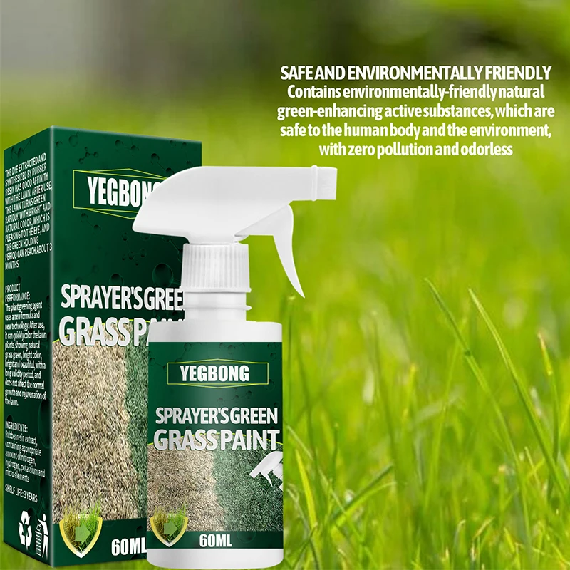 

Grass Paint Spray Long Lasting Turf Paint Enhance Patchy Dormant Yellowing Grasses Multi-purpose Lawn Spray Garden Supplies