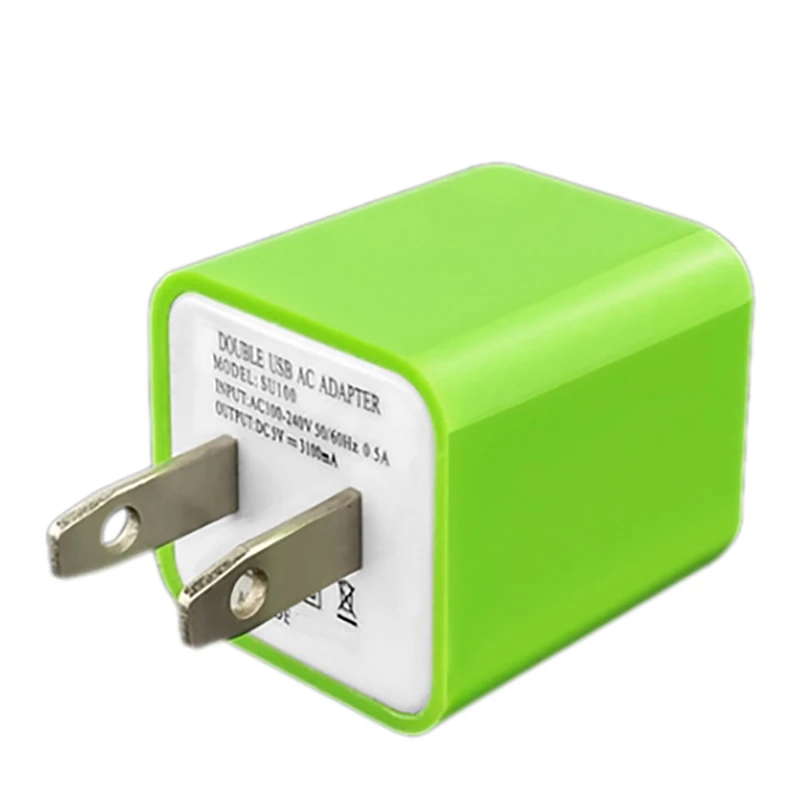 

Universal 2-Port USB US Mains Charger Adapter, Wall Charger US Plug