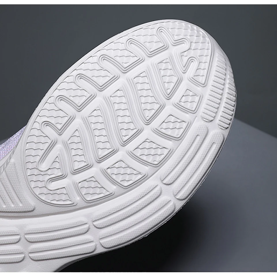 Loekeah Fashion Ladies Sports Shoes Light Breathable Mesh Casual Sneakers Lace-Up Running Footwear Comfortable Soft Shoes Tennis