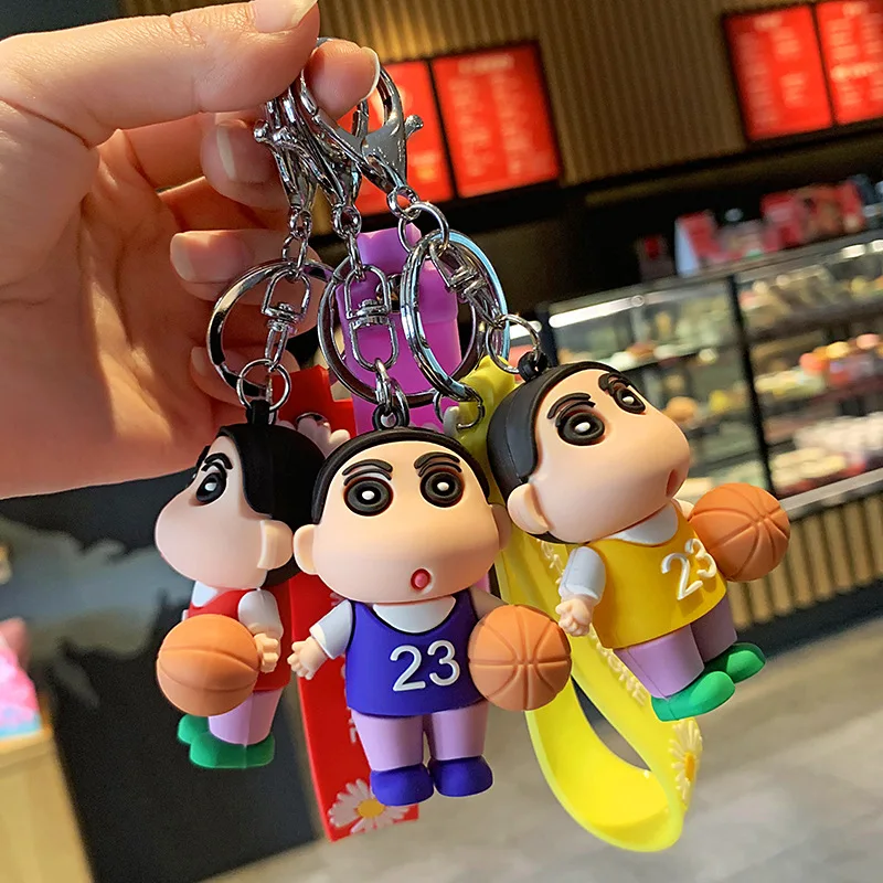 

Creative Crayon Shin Keychain Charm Anime Cartoon Doll Student Schoolbag Small Gift Charm