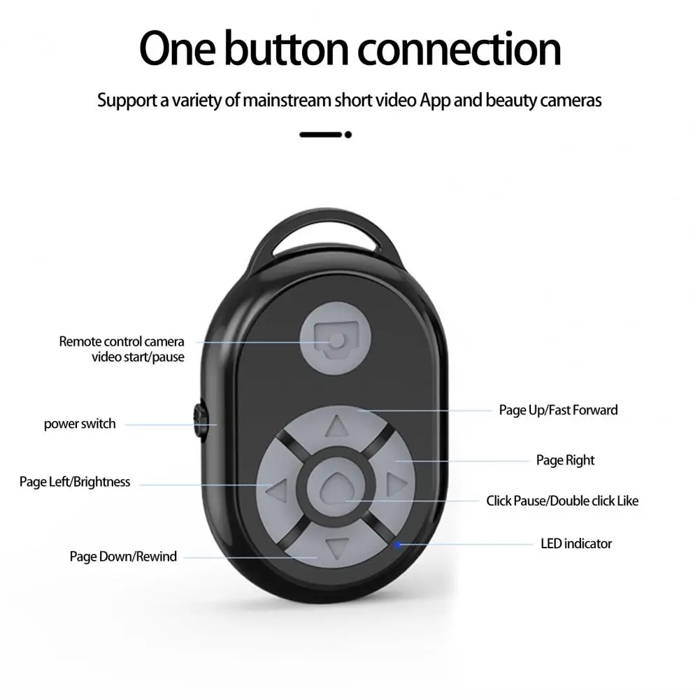 

Remote Shutter Practical Lightweight Easy to Carry for Travel Selfie Remote Control Remote Control Adapter