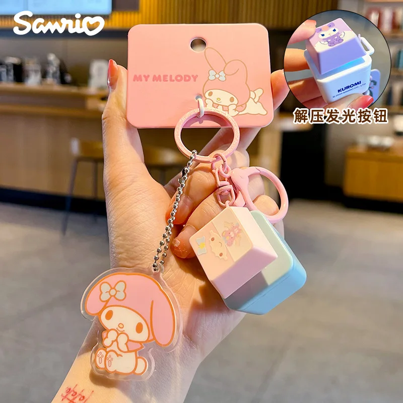 Плюшевый брелок Sanrio: мультяшная кошка КТ, антистресс, светящаяся и звуковая игрушка, подвеска для сумки (art.: 3920daeb877dc) - 3920daeb877dc