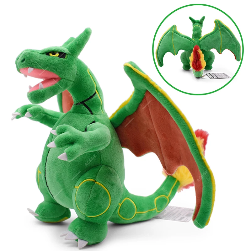 

TAKARA TOMY Pokemon Plush Toys Rayquaza Fuse Charizard 25CM Peluches Animal Stuffed Plush Dolls Collection Gifts For Children