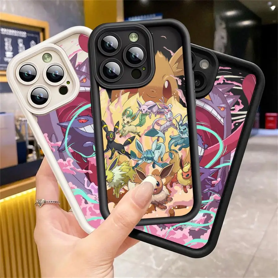 Чехол для телефона G-Gengar Becomes Giant iPhone 16 Pro 15 Max 14 13 12 11 XS Plus 14Pro 12Pro Soft Shell