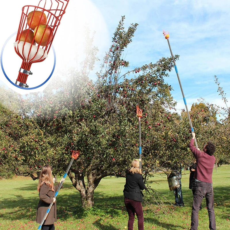 Глубокая Корзина для извлечения фруктов удобная Ловец устройство сбора на ферме