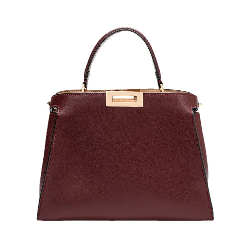 

2022 Women Real Genuine Leather Tote Bag High Quality Handbags Female Luxury Famous Brands Ladies Shoulder Bag Designer