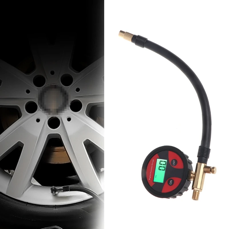 

Portable 0-200PSI digital tire pressure gauge LCD pressure gauge car truck motorcycle 4 kinds of display-PSI, BAR, KPA, KGF/cm⊃
