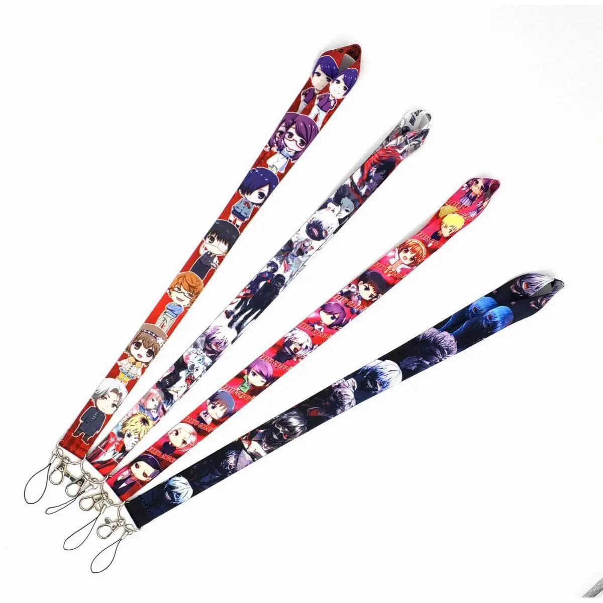 

Anime Tokyo Ghoul Lanyard Keychain Cartoon Keychain Neck Straps Lanyards For Key ID Card Phone Badge Holder