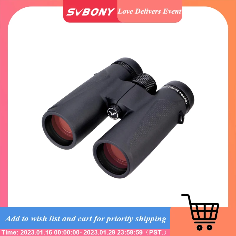 SVBONY Astronomical Telescope SV202 8X32/10x42/10x50 ED Binoculars Powerful IPX7 Waterproof BAK4 for Bird Watching Stargazing