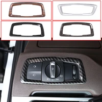 abs carbon fiber car headlight switch button frame cover sticker trim for bmw x1 f48 x2 f47 2016 2022 1 series f20 f22 2016 2019