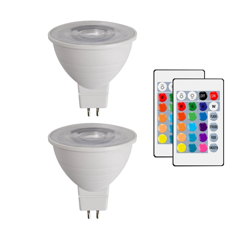 

MR16 LED Lamp Smart Light Bulb Color Spotlight Neon Sign RGB With Controller Light Lighting Dimmable Night Light