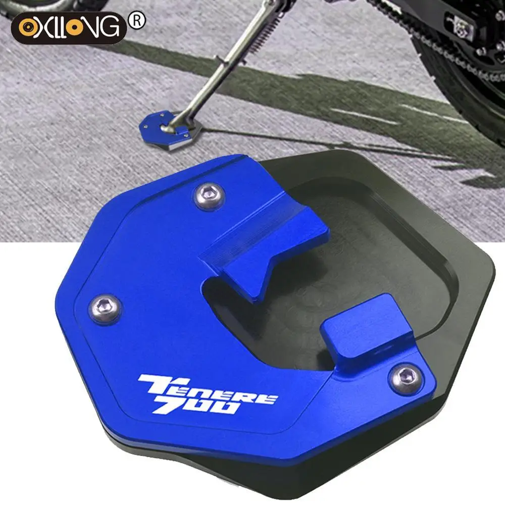 

TENERE700 Motorcycle Sidestand Side Stand Foot Extension Enlarger Plate Pad Support Screw For YAMAHA TENERE 700 2019-2020 2021