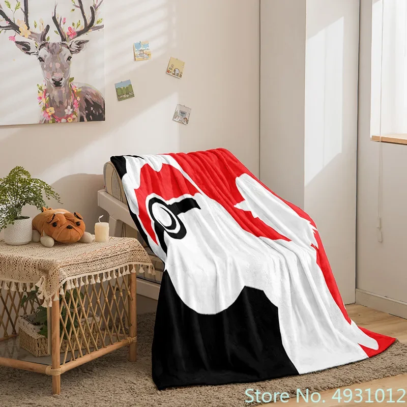 Фланелевое детское одеяло с Аниме Пикачу Покемон покрывало для кровати дивана