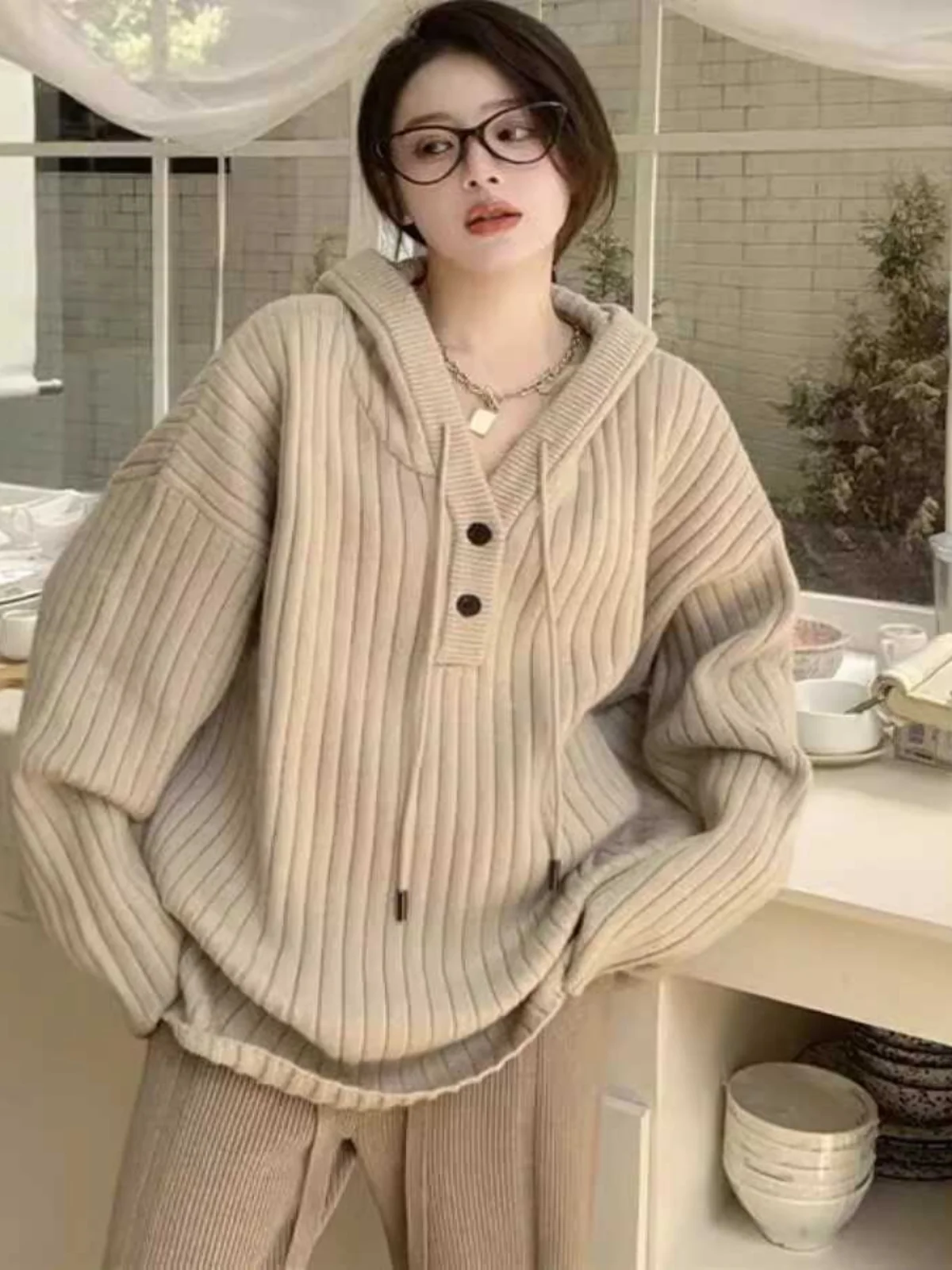 Осенне-зимняя толстовка с капюшоном новинка корейский стиль мягкий клейкий