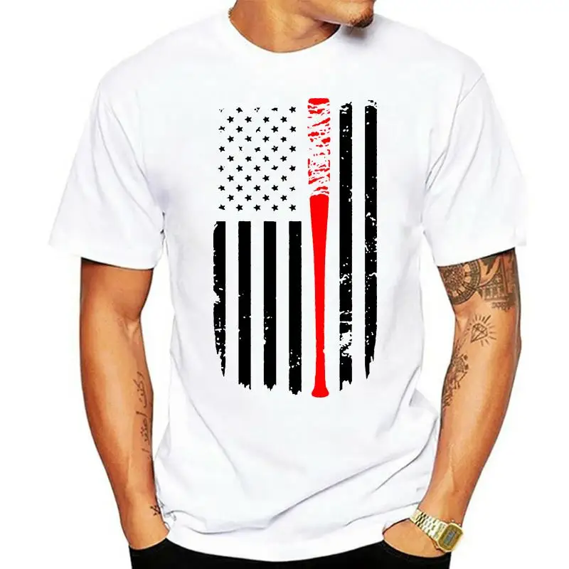 2022 New Hot Sale T-shirt Walking Dead Lucille Men Grey Tshirt S to 3XL