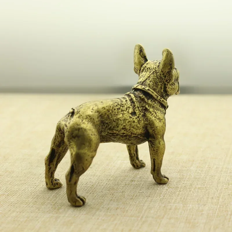 Латунные украшения в виде бульдога изысканная медная чайная ручка для домашнего