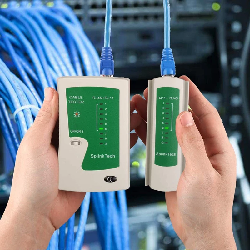 Тестер сетевого кабеля Lan RJ45 обжимной инструмент сквозной модульный набор