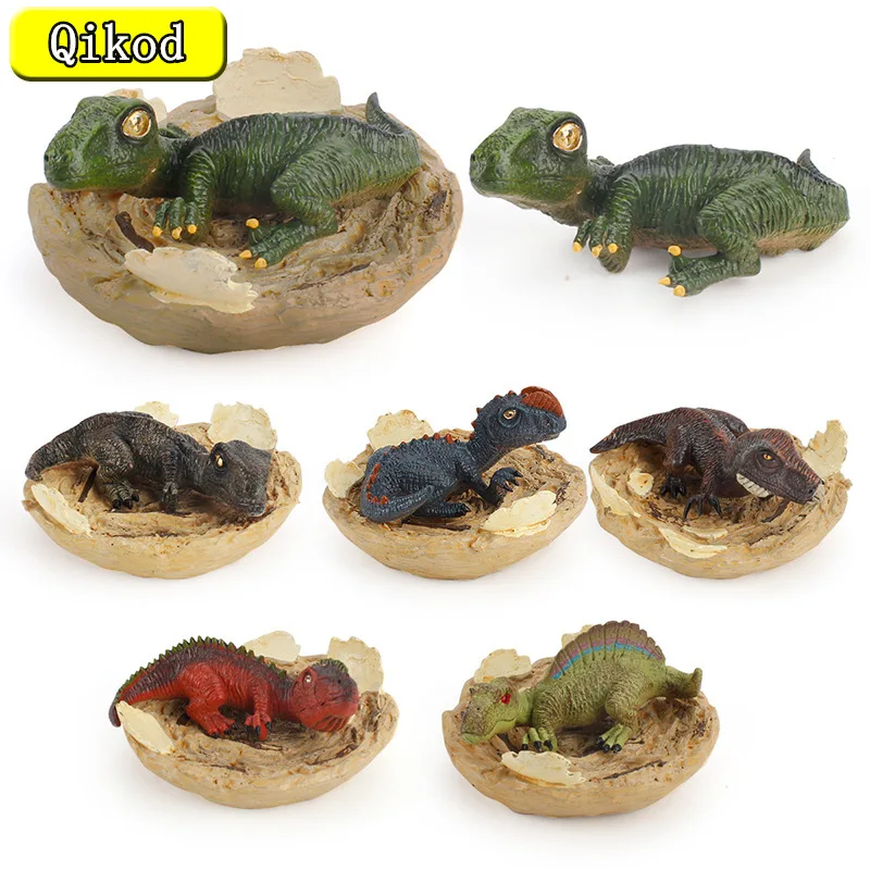 

Jurassic Simulation Dinosaur Cub Model Hatching Dinosaur Carnivorous Dinosaurs Park Toys PVC Animal Action Figures Children Gift